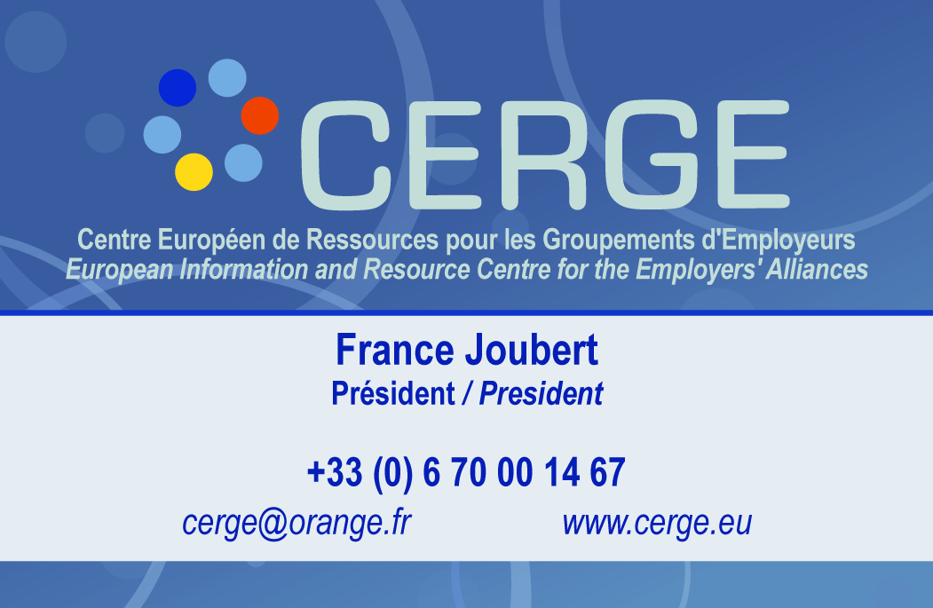 carte de visite CERGE