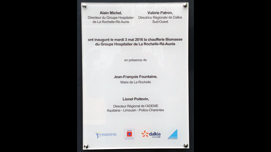 plaque professionnelle inauguration